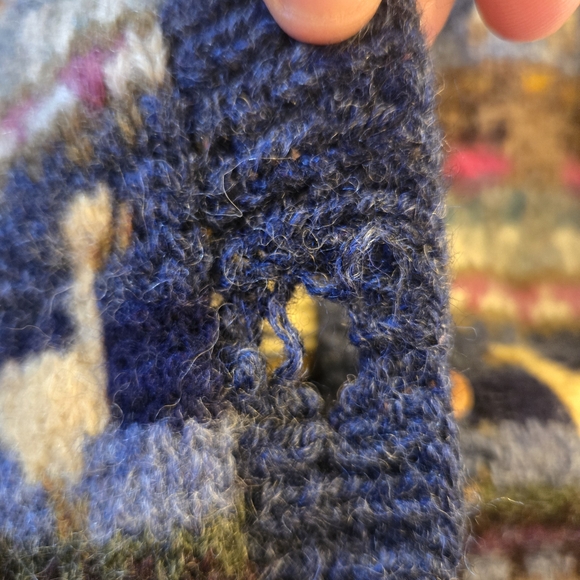 L.L. Bean Wool Sweater Sheep And Geese Animal SIZE LARGE VINTAGE (Few FLAWS)RARE - Picture 10 of 12